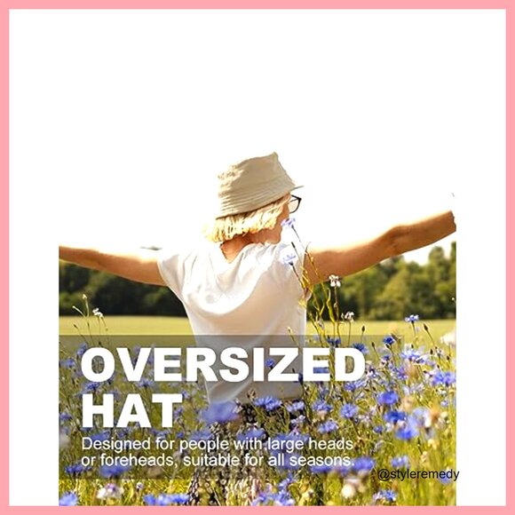 Reversible Bucket Hat with Chin Strap, 100% Cotton, Packable Travel Sun Hat main image 6
